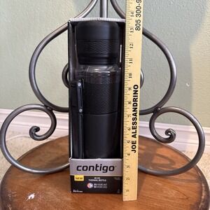 Contigo Thermal Bottle Thermalock, Vacuum Insulated Travel 40.6 Ounces, Black